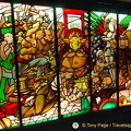 Stained glass window of Georges Fouquet's boutique